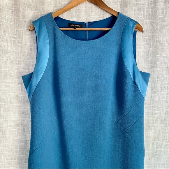Lafayette 148 Wool Silk Sleeveless Sheath Dress - Picture 3 of 8